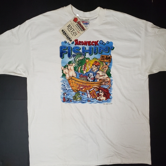 2001 Redneck Fishing Team Sample T-Shirt - Picture 1 of 8